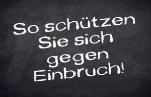 Spruch gegen Einbrecher